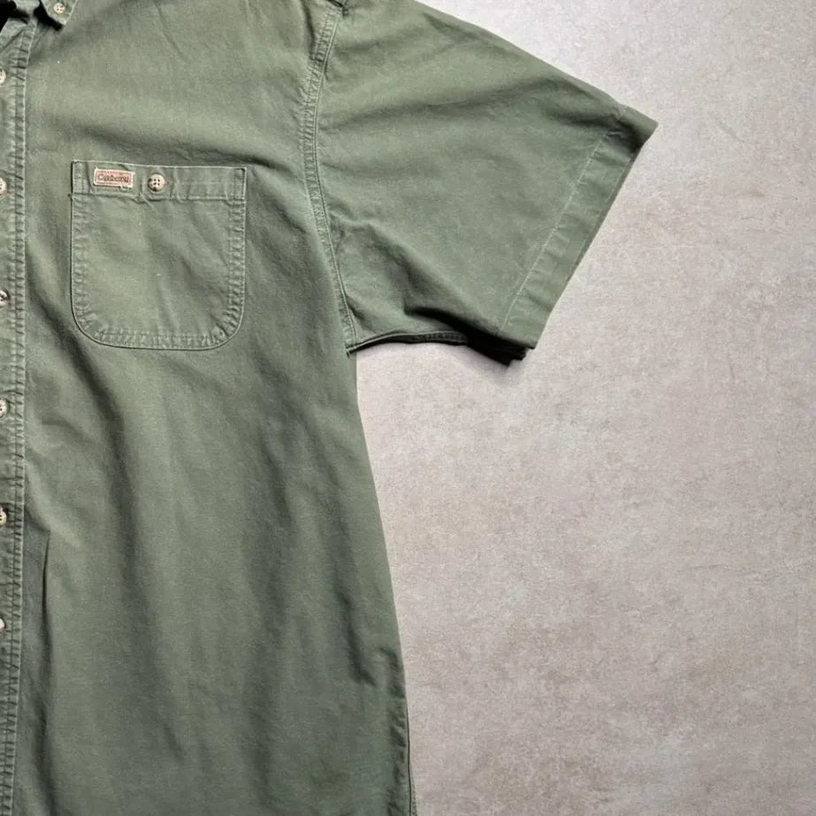 Vintage Carhartt Green Button Down Shirt - XXL Right