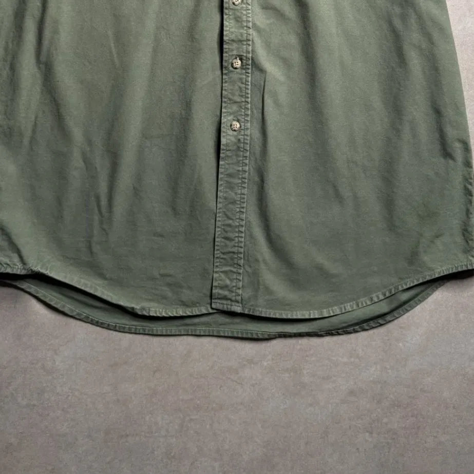 Vintage Carhartt Green Button Down Shirt - XXL Bottom