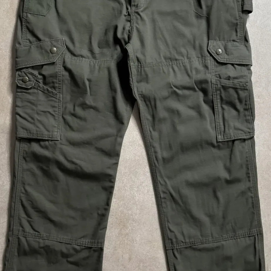 Vintage Carhartt Olive Cargo Pants - 38x44 Center