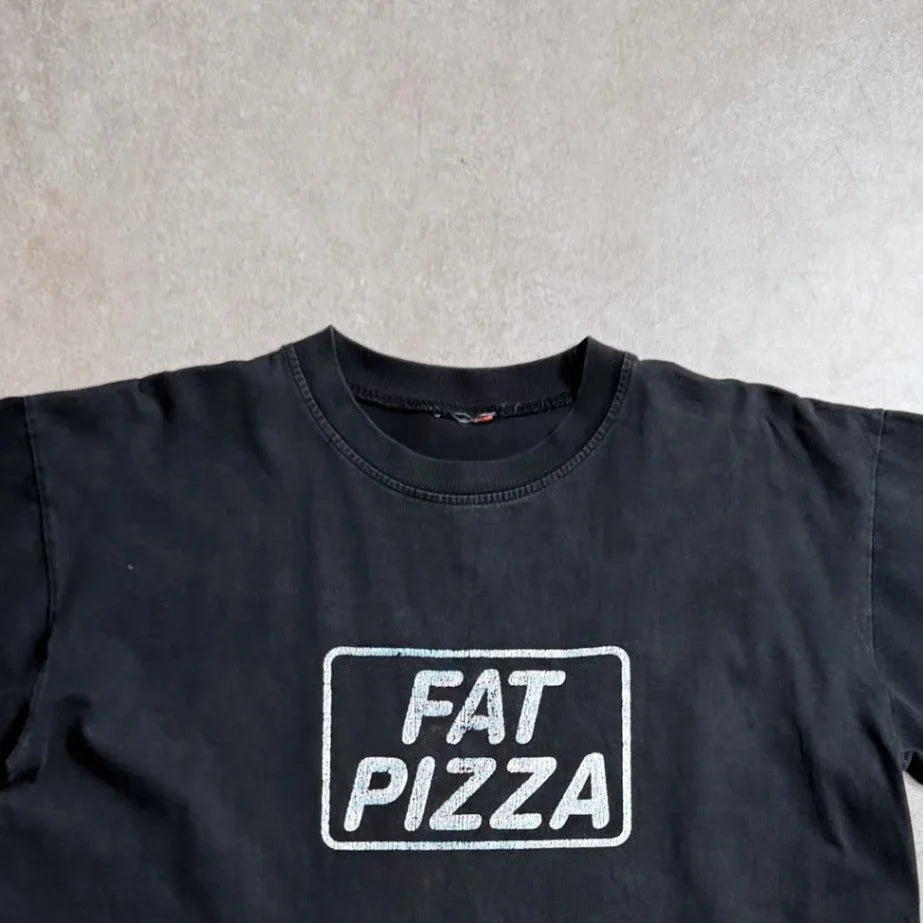 Vintage Fat Pizza T-Shirt - M