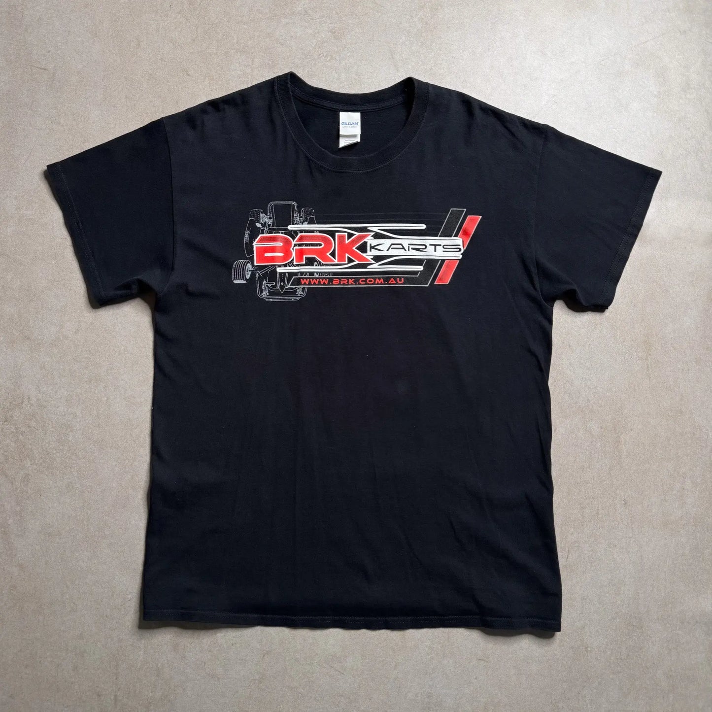 Vintage Gildan BRK Karts Graphic T Shirt - S Gildan