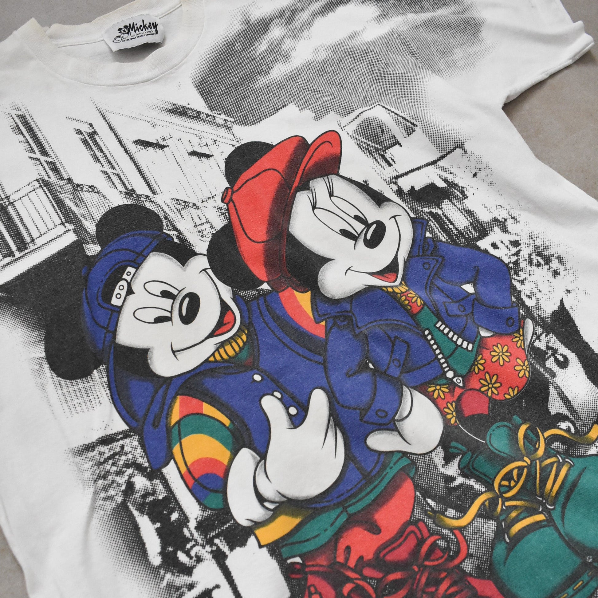 Vintage Mickey & Mini White T Shirt By Jerry Leigh - XL sullivansvintage