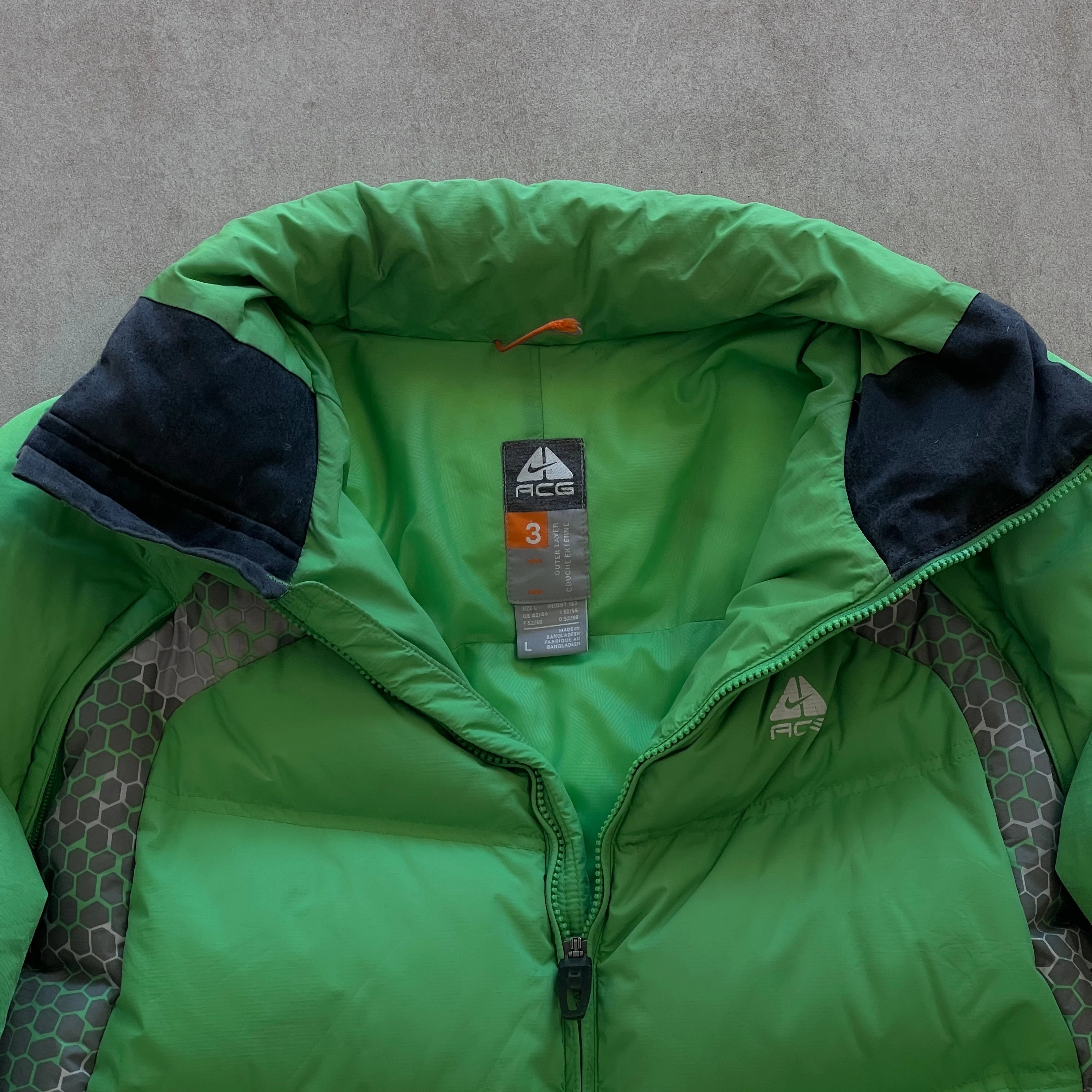 1990s Nike ACG Neon Green Puffer Jacket - L – sullivansvintage