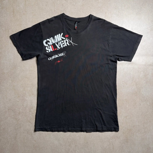 Vintage Quiksilver Black T-shirt - S Quiksilver