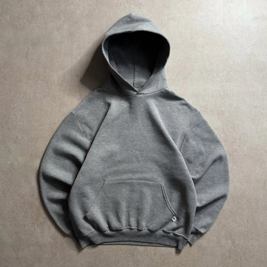 Vintage Russell Athletic Gray Hoodie - M