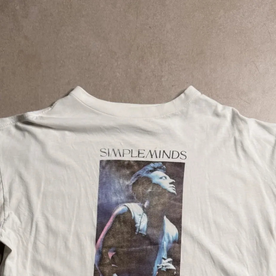 Vintage SIMPLE MINDS White T-shirt - S