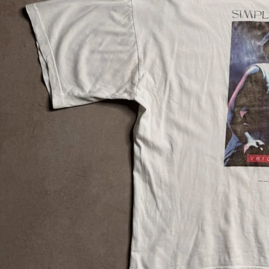 Vintage SIMPLE MINDS White T-shirt - S