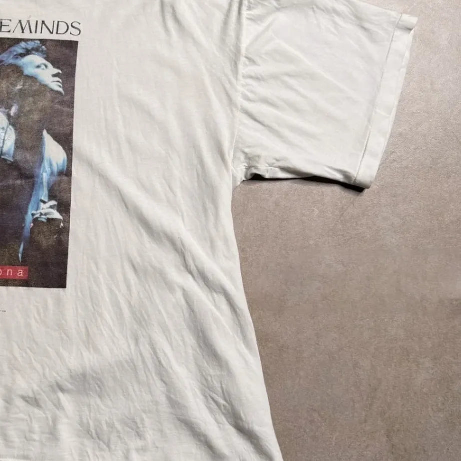 Vintage SIMPLE MINDS White T-shirt - S