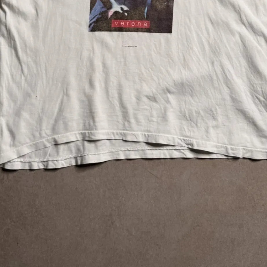 Vintage SIMPLE MINDS White T-shirt - S