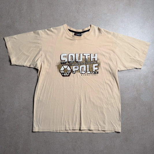 Vintage South Pole Cream T-shirt - L South Pole