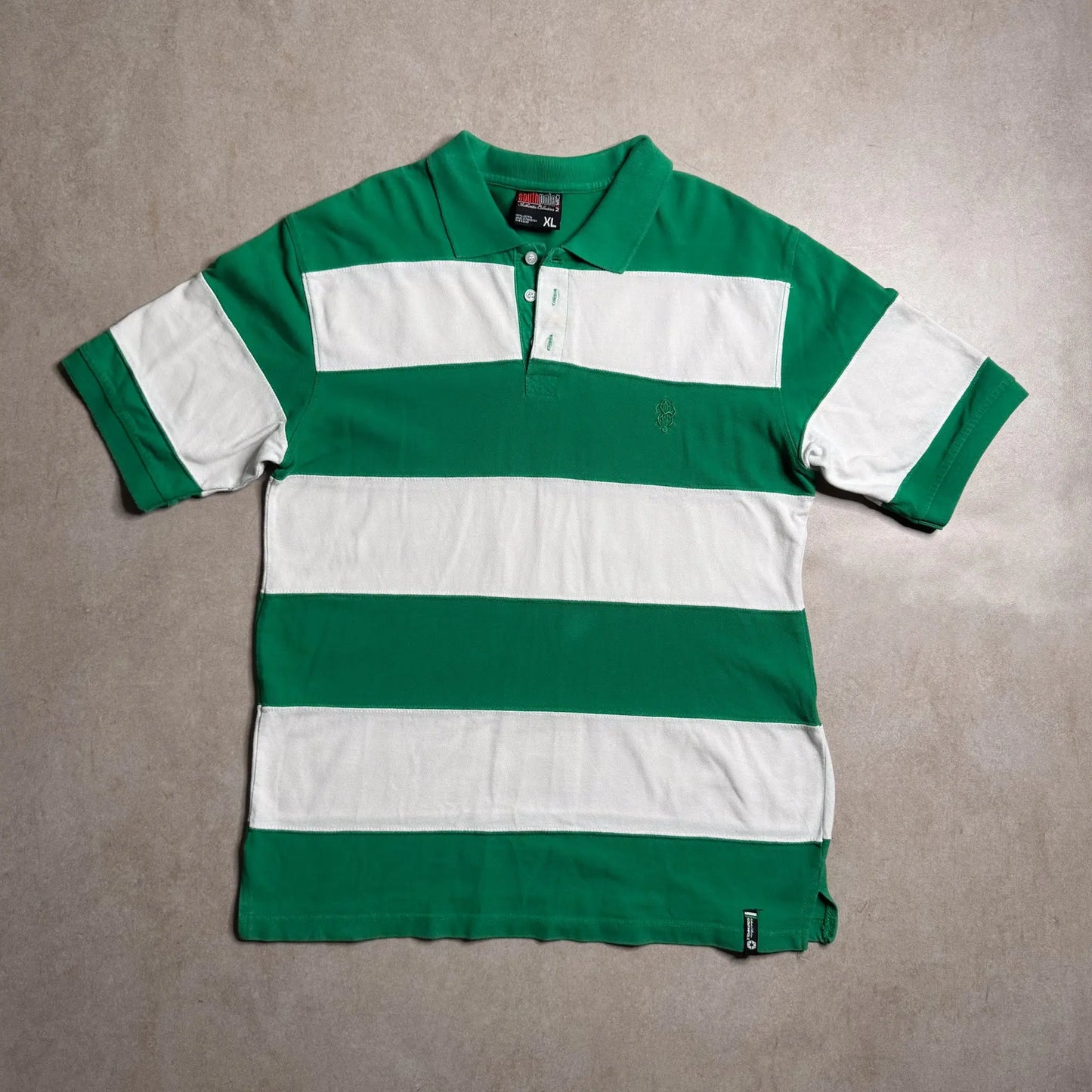 Vintage South Pole Green Polo Shirt - S South Pole