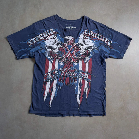 Vintage Xtreme Couture Navy T-Shirt - L Xtreme Couture