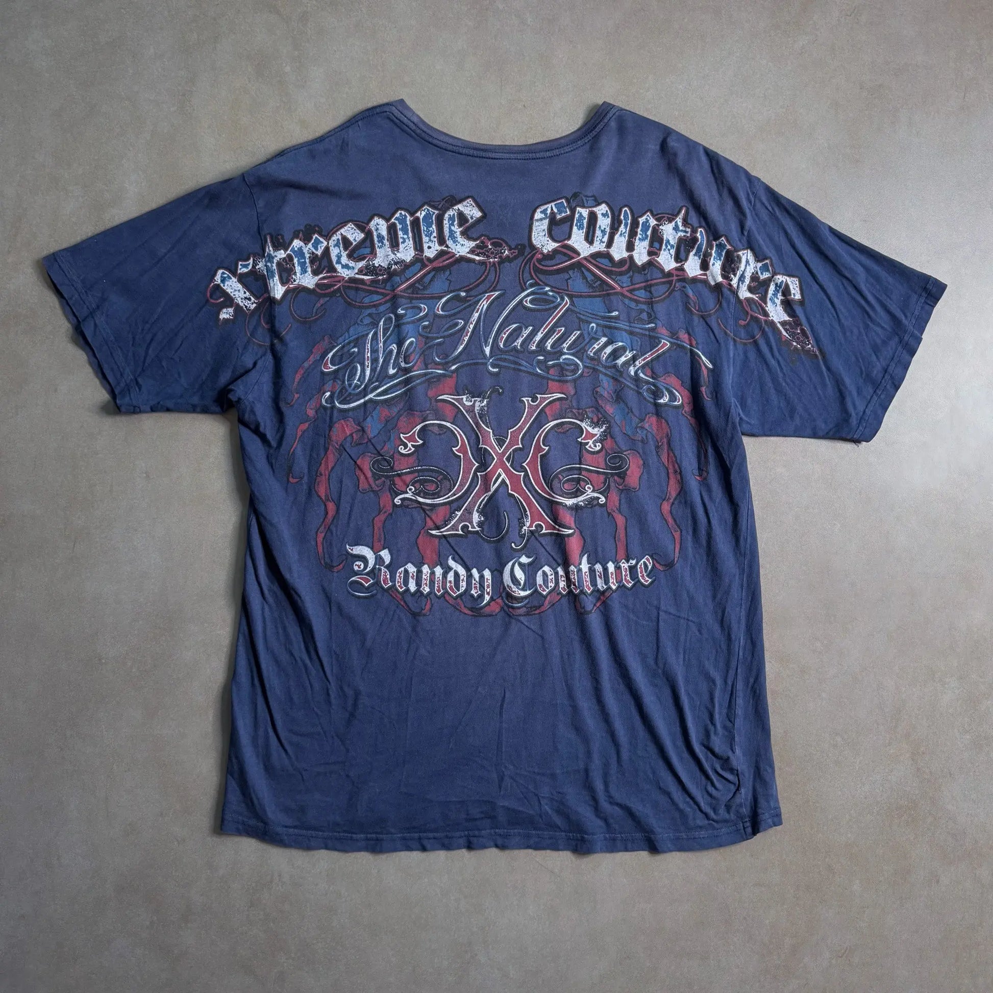 Vintage Xtreme Couture Navy T-Shirt - L Xtreme Couture