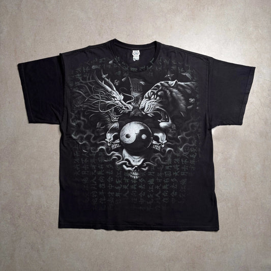 Vintage Y2K Ying VS Yang Graphic T-Shirt