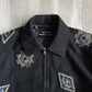 1980s Alpha Cubic Racing Team Multi Patch Black Racing Jacket - S sullivansvintage