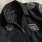 1980s Alpha Cubic Racing Team Multi Patch Black Racing Jacket - S sullivansvintage