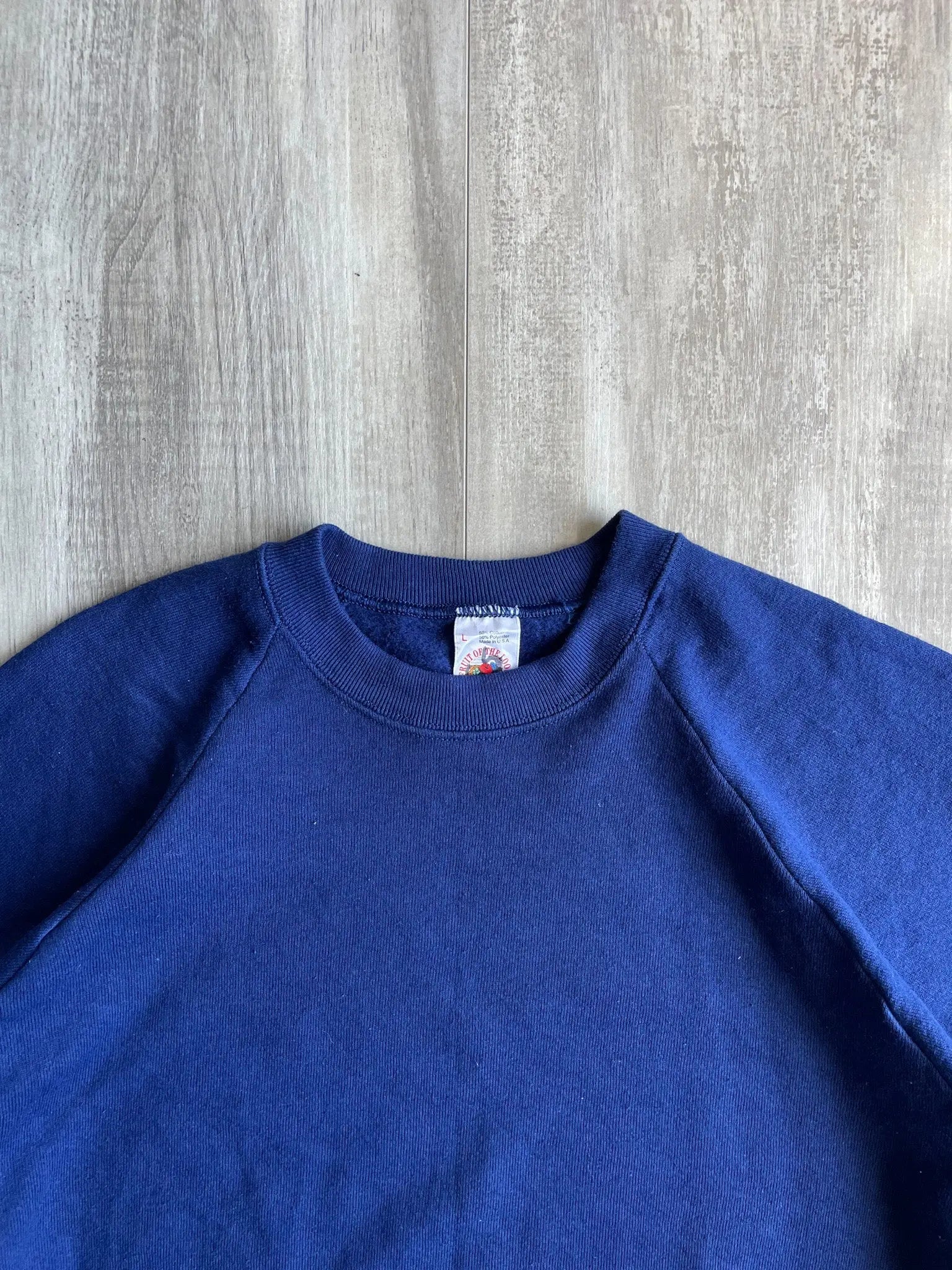 1990's Fruit Of The Loom Navy Sweatshirt - L sullivansvintage