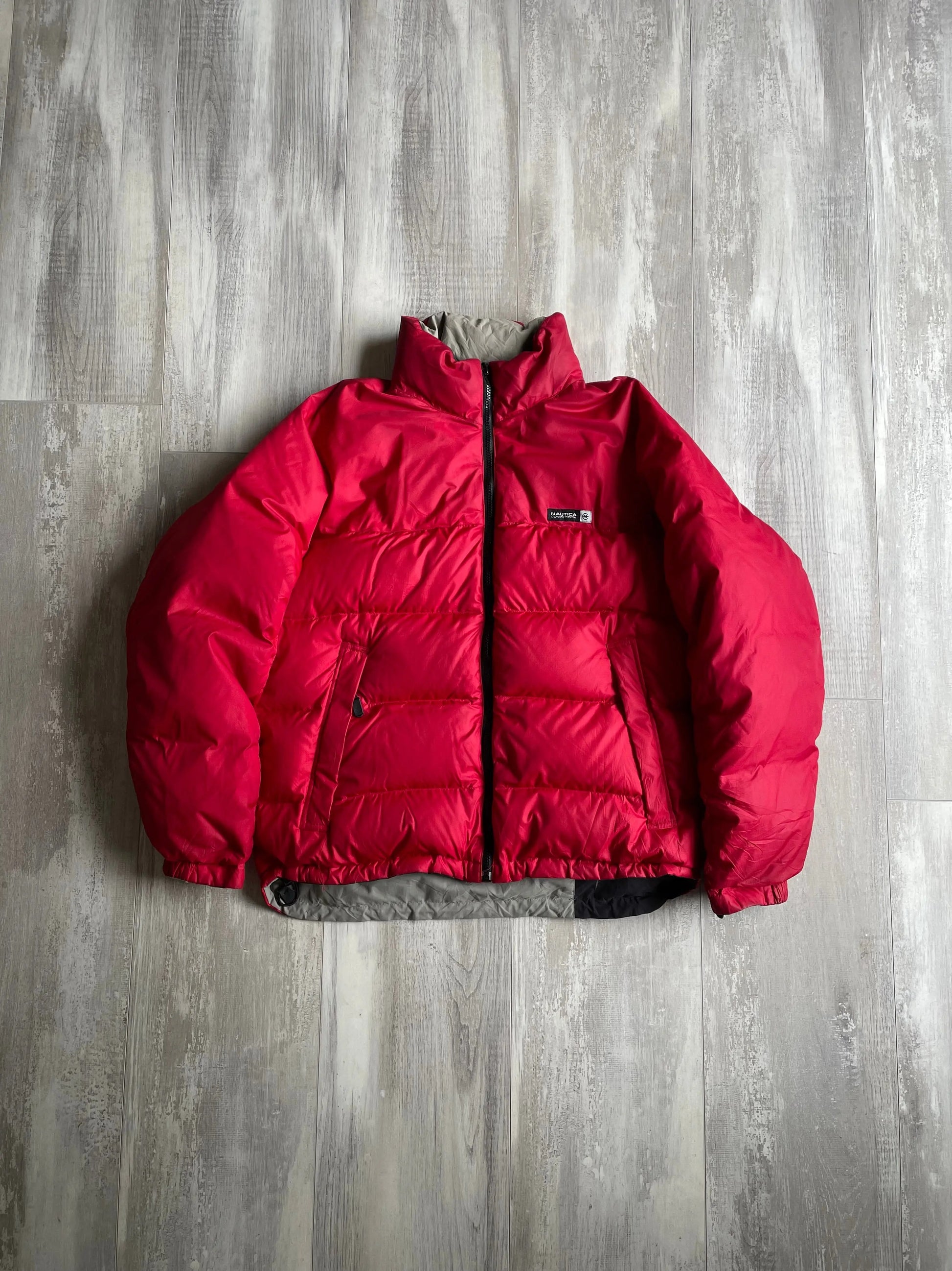 1990's Nautica Competition Reversible Puffer Jacket - L sullivansvintage