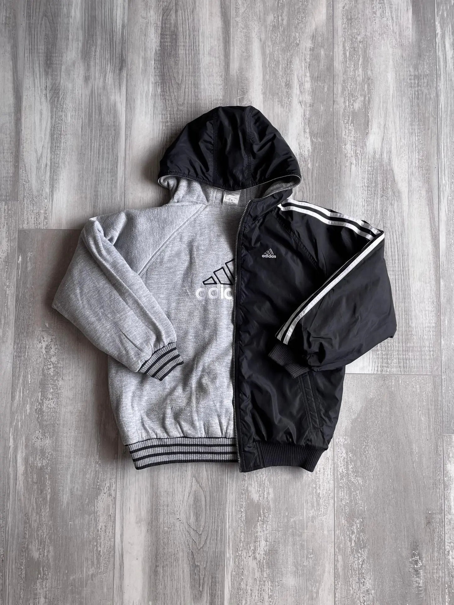 1990s Adidas Three Stripes Reversible Jacket - XS sullivansvintage