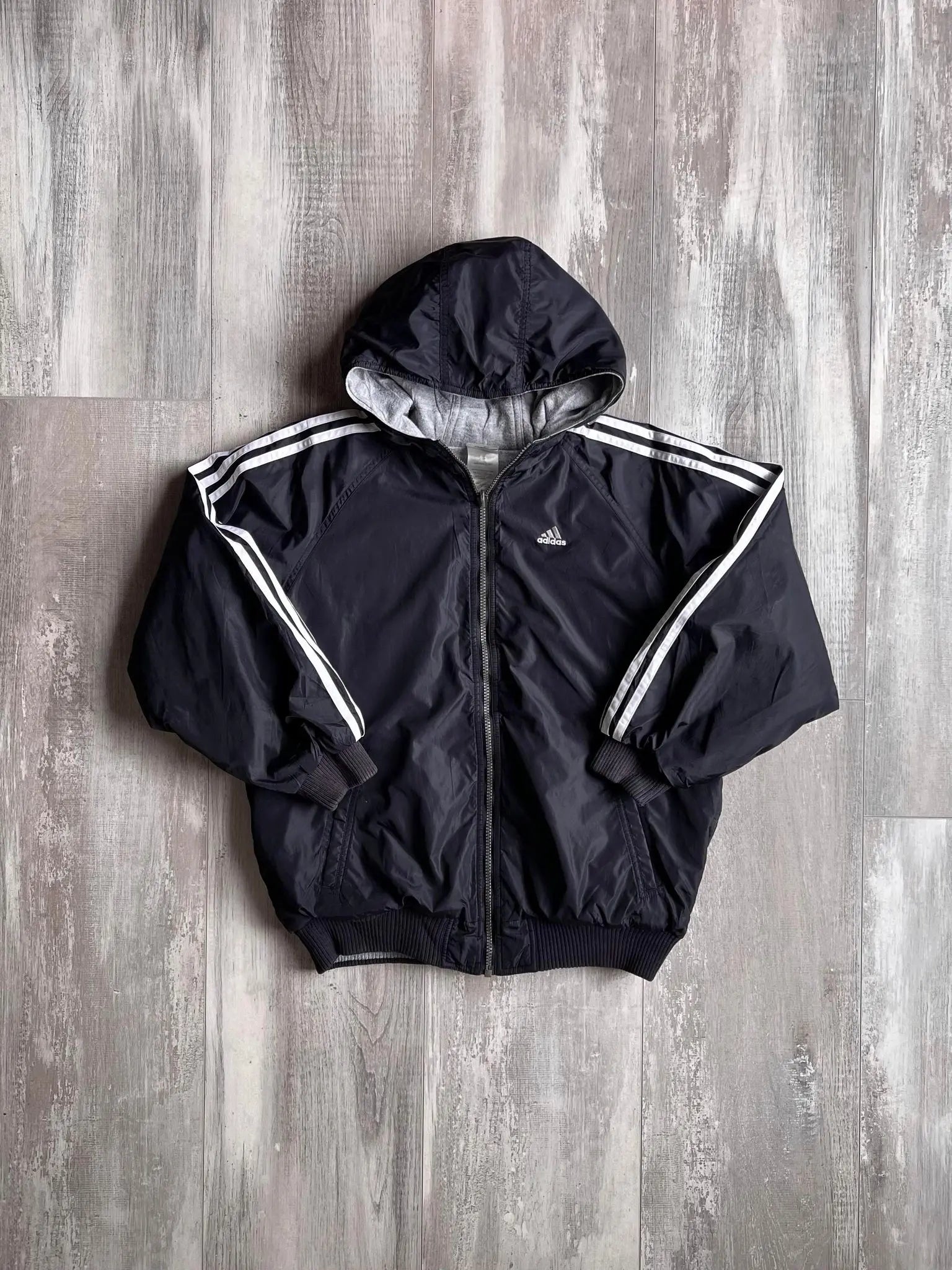 1990s Adidas Three Stripes Reversible Jacket - XS sullivansvintage
