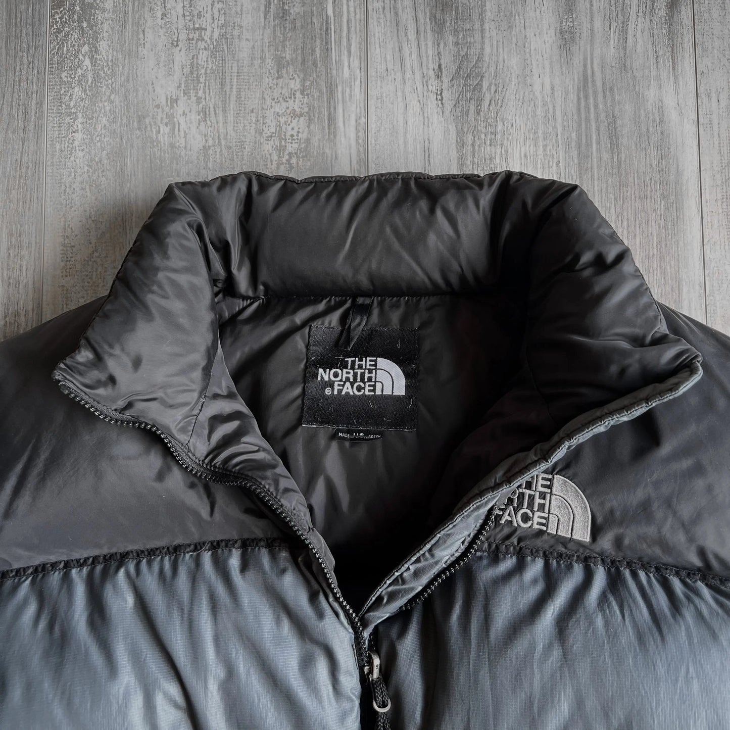 1990s The North Face Nuptse 700 Grey Puffer Jacket - XXL sullivansvintage