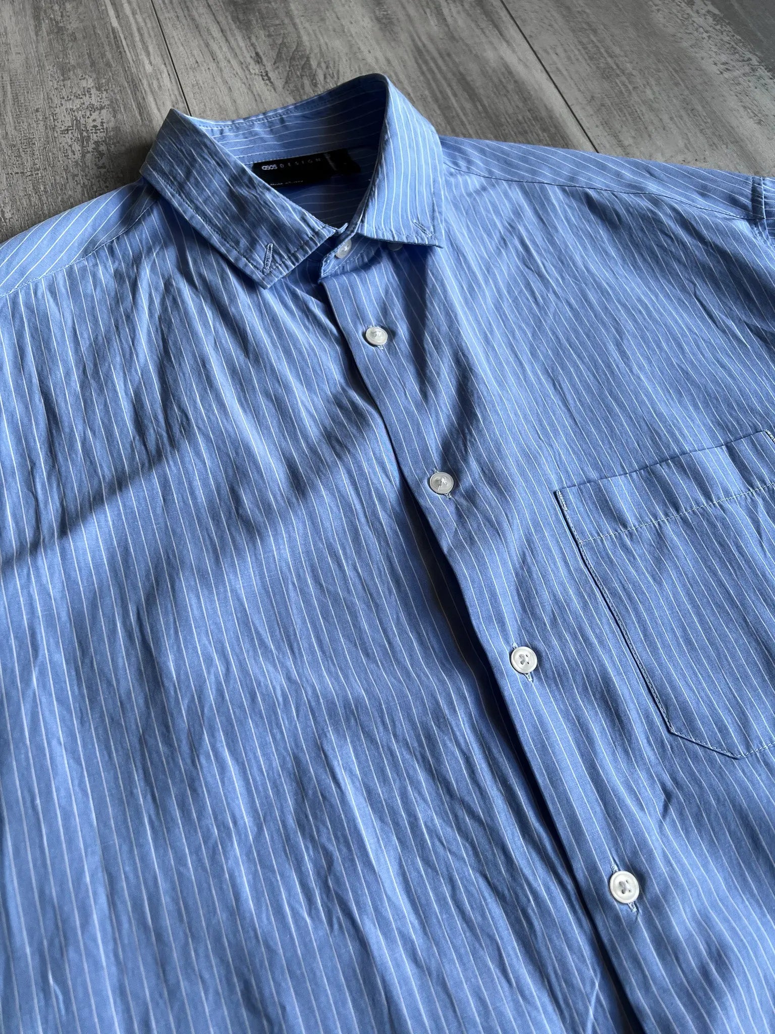 ASOS Striped Button Down Shirt - M sullivansvintage