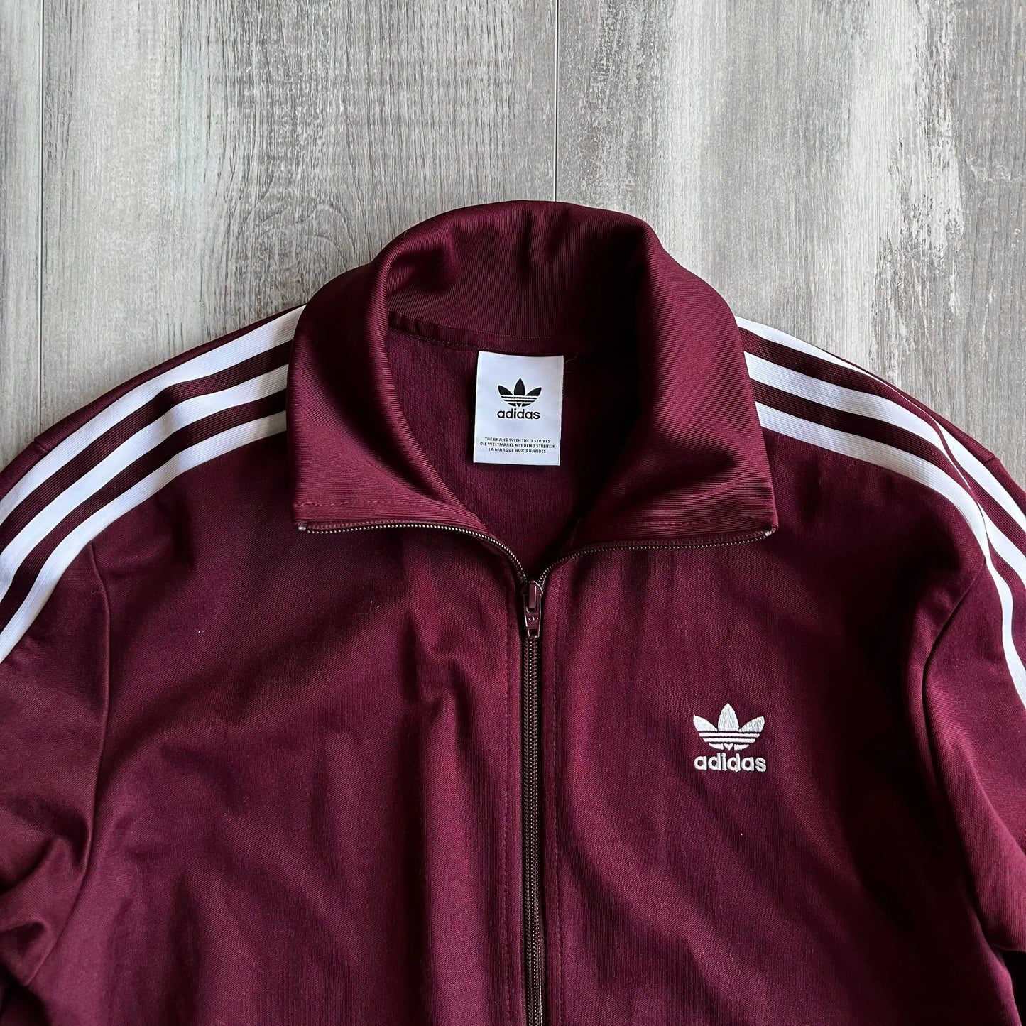 Adidas Originals Burgundy Full Zip Track Jacket - S sullivansvintage