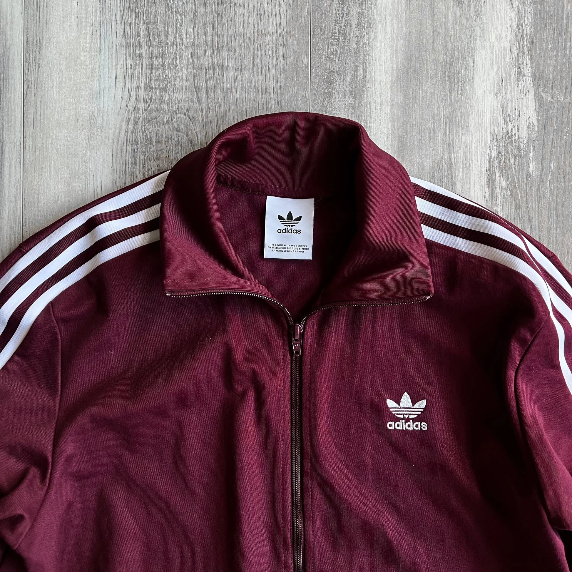 Adidas Originals Burgundy Full Zip Track Jacket - S sullivansvintage