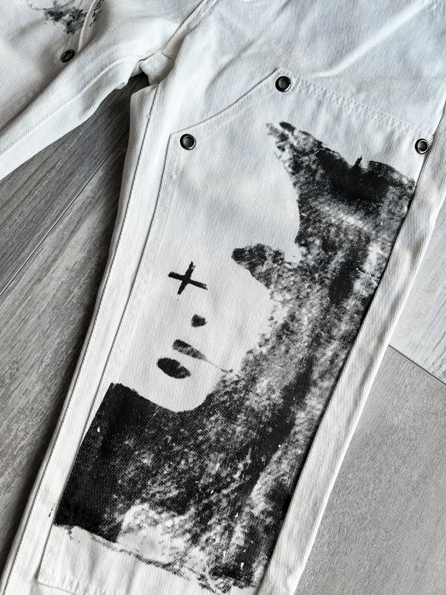 Aelfric Eden White Graphic Pants sullivansvintage