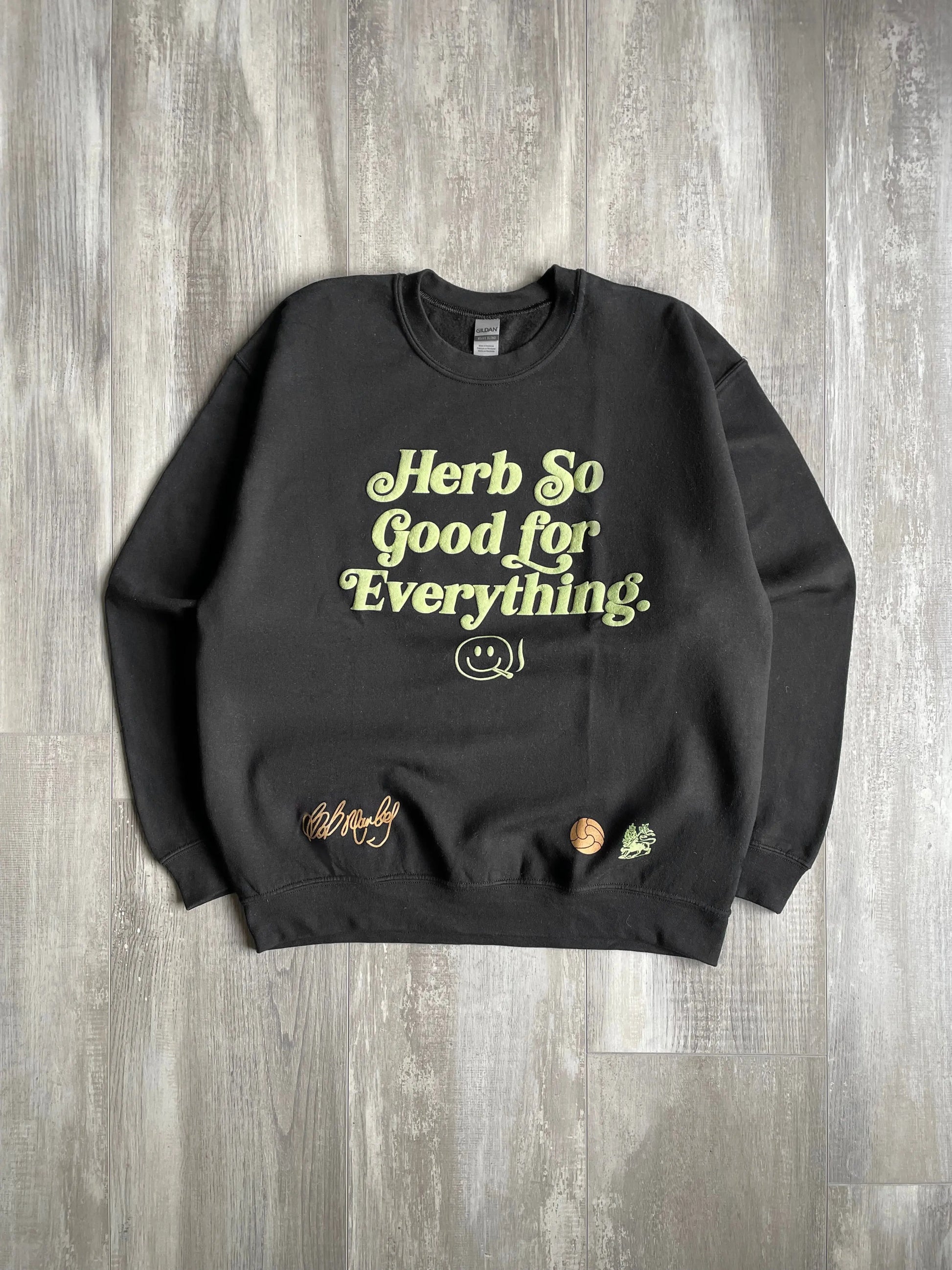 Bob Marley "Herb So Good" Crewneck Sweater - L sullivansvintage