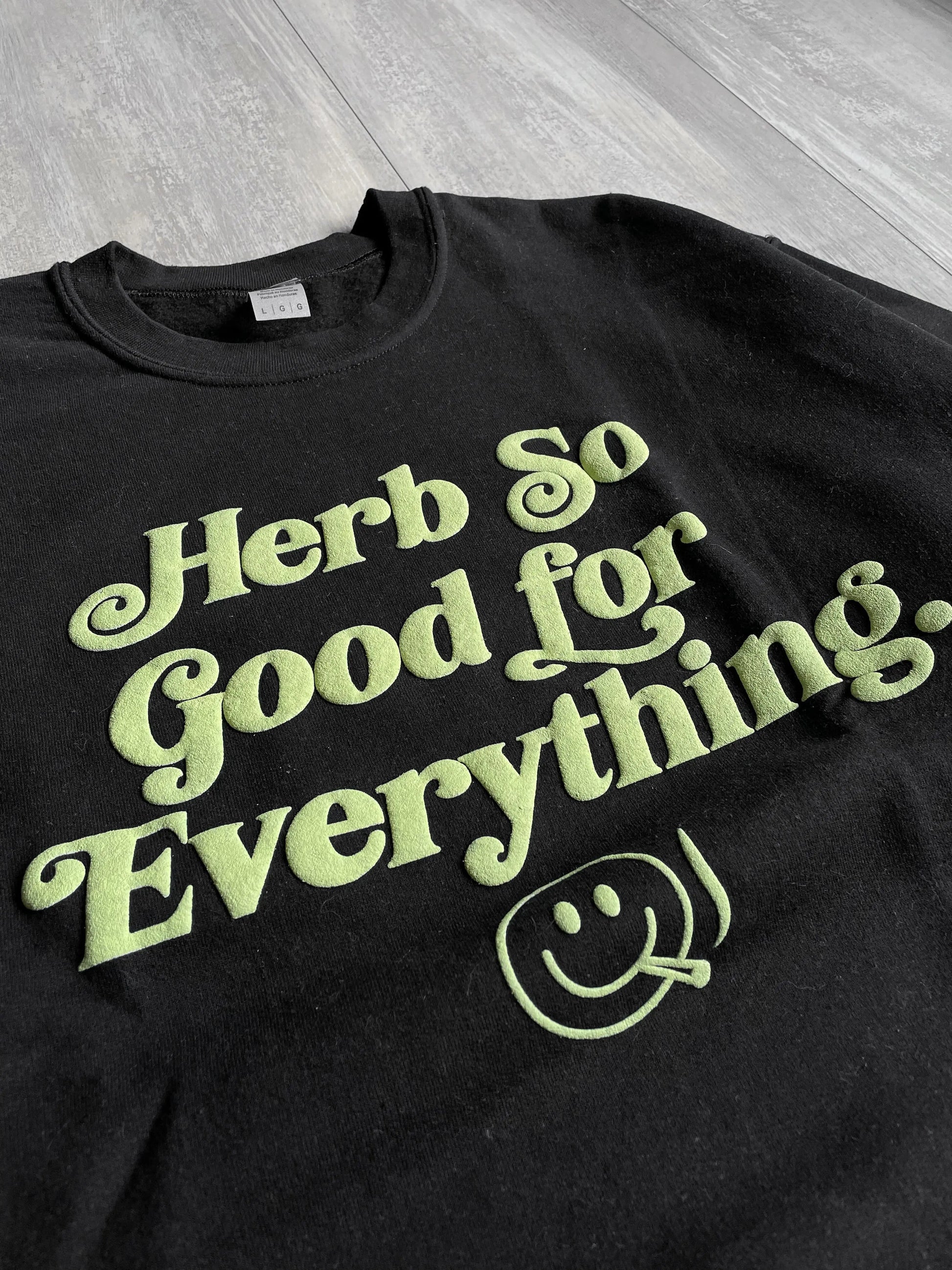 Bob Marley "Herb So Good" Crewneck Sweater - L sullivansvintage