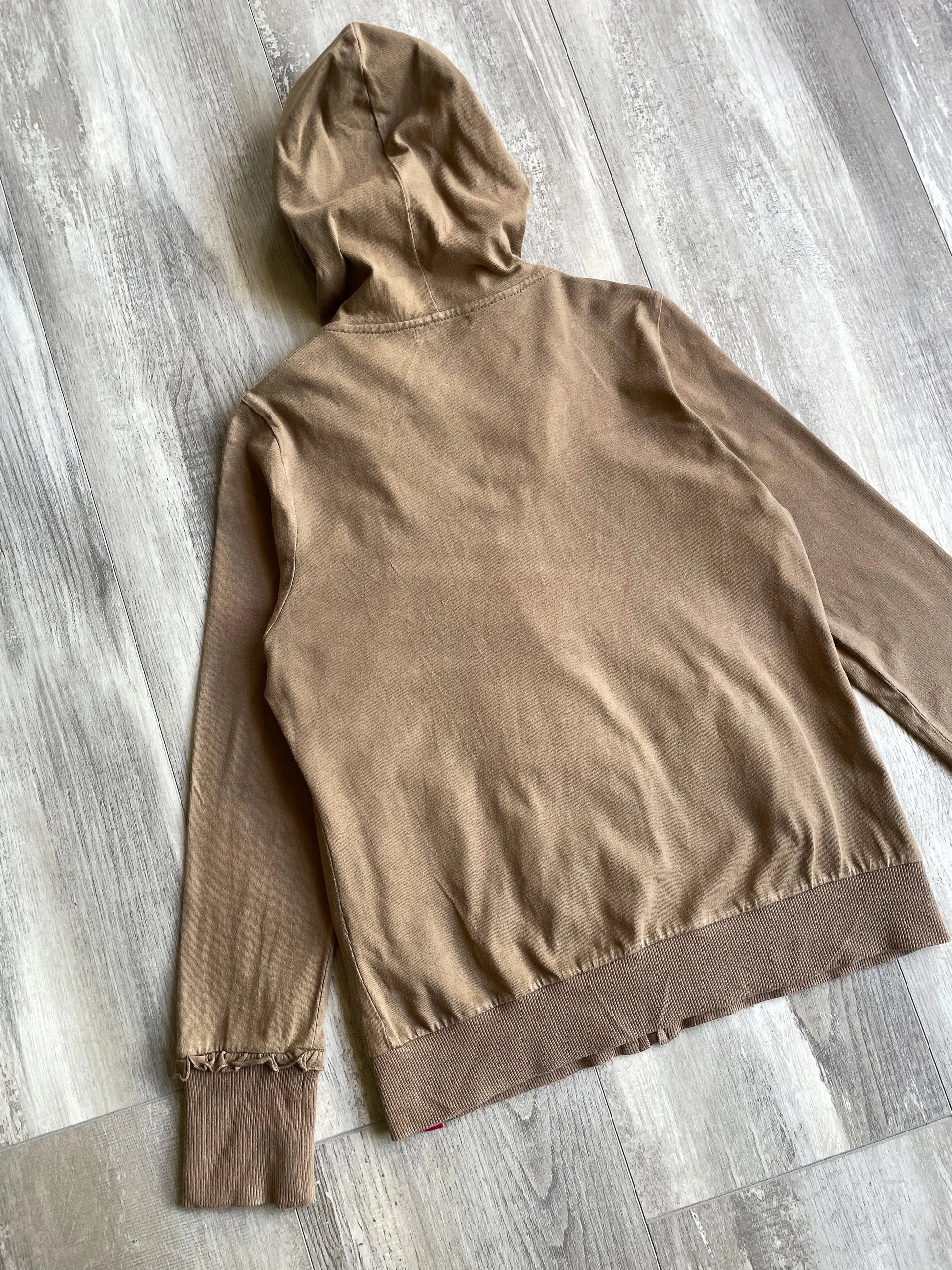 C.Union Y2K Brown Zip Up Hoodie - L sullivansvintage