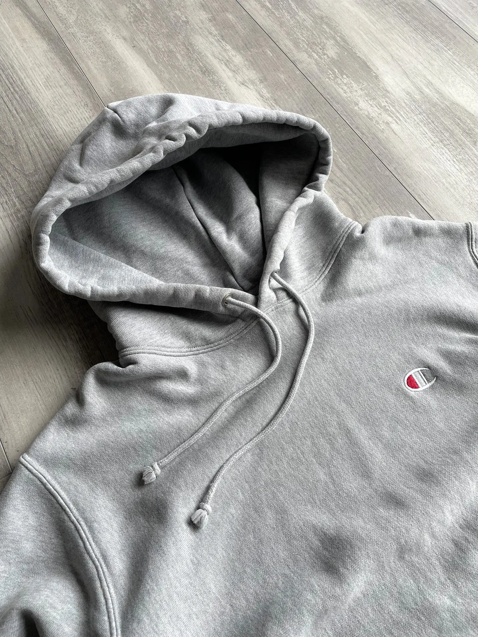 Champion Reverse Weave Hoodie Grey - M sullivansvintage
