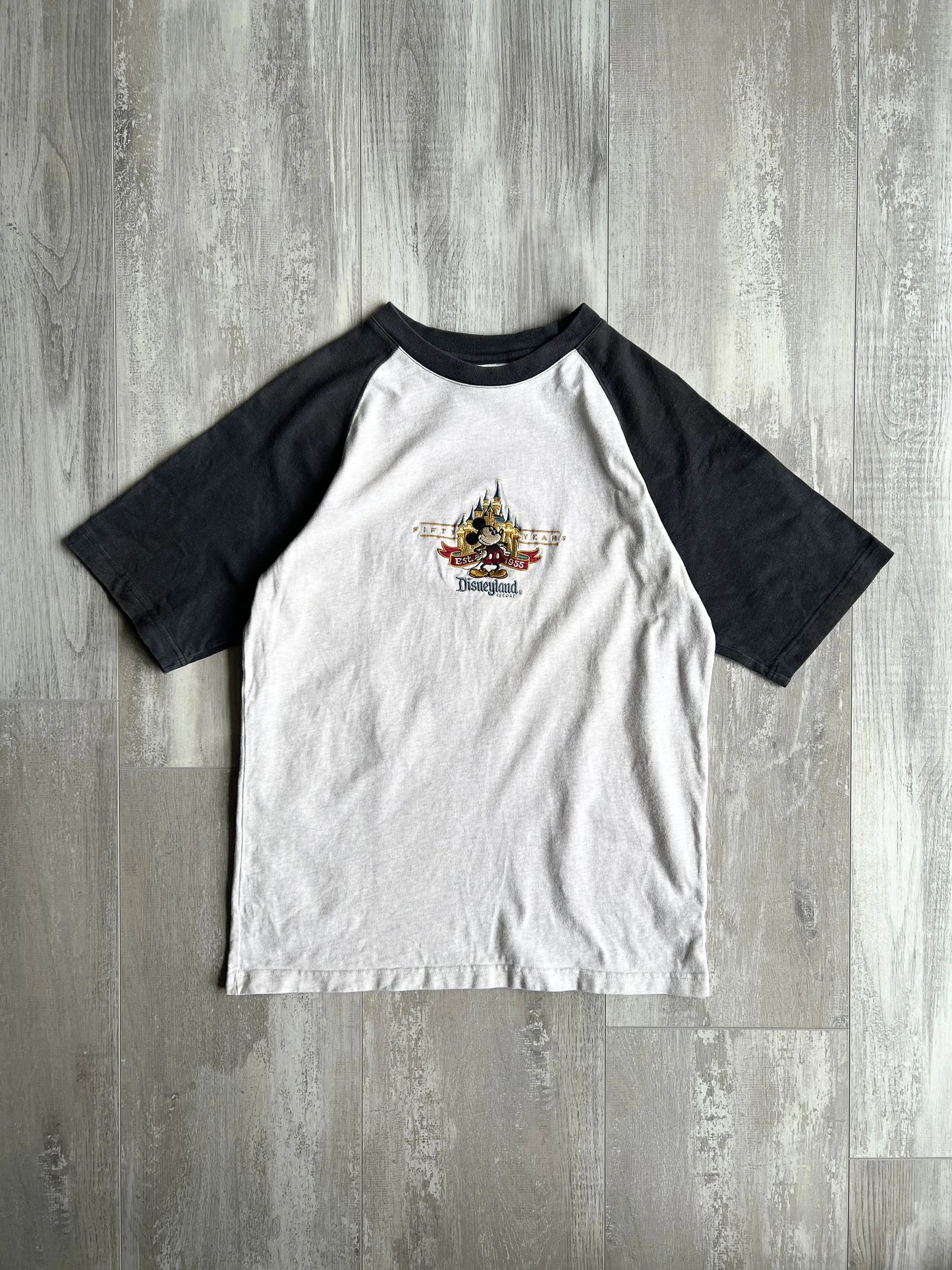 Disney Theme Parks Walt Disney "50 Years" Embroidered Tee - S sullivansvintage