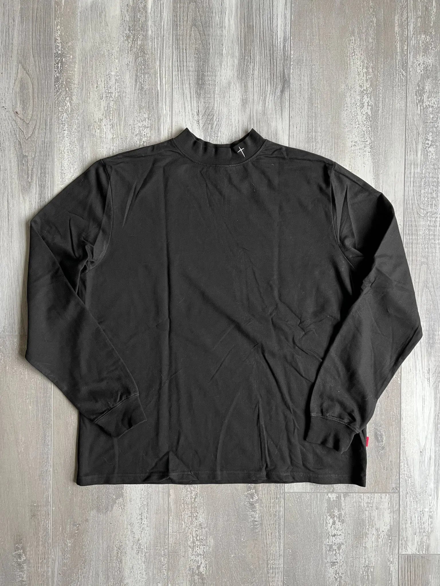 GRKC Black Mock Neck Long-Sleeve - L sullivansvintage