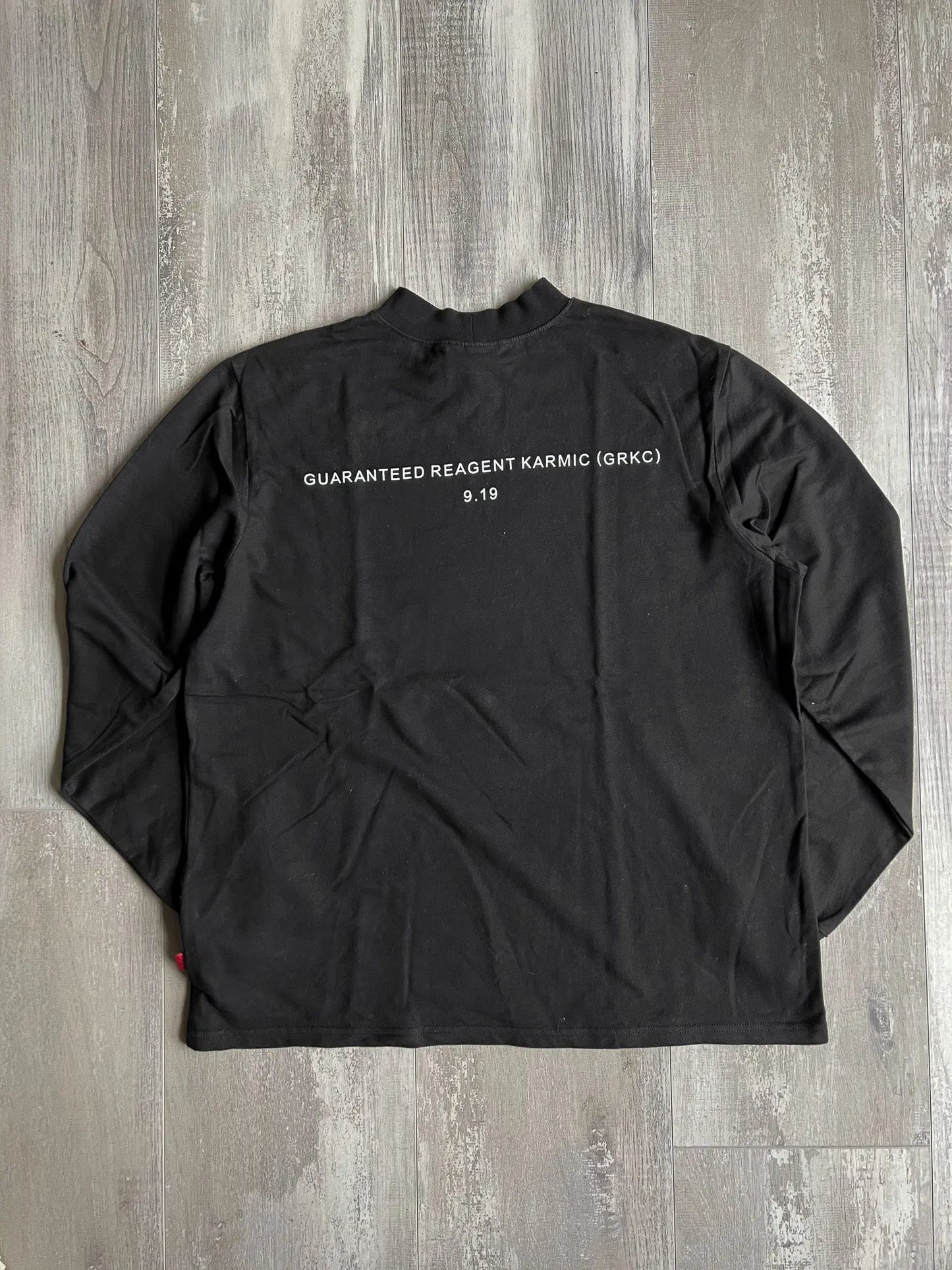 GRKC Black Mock Neck Long-Sleeve - L sullivansvintage