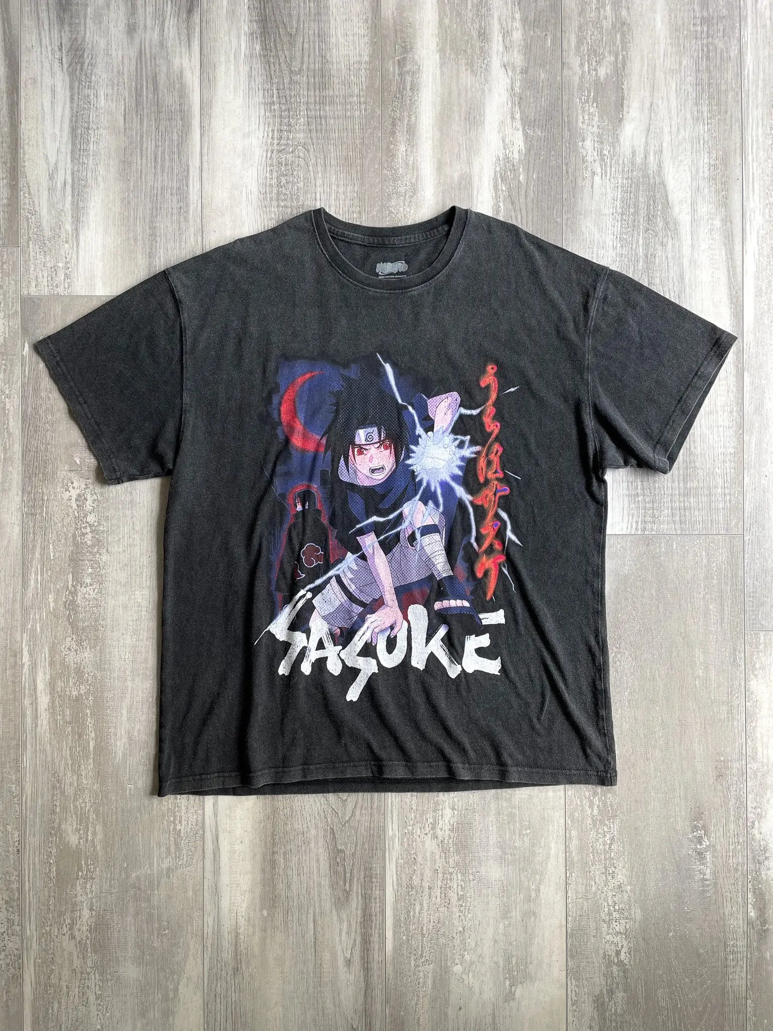Goat Crew X Naruto Sasuke T-Shirt - L sullivansvintage