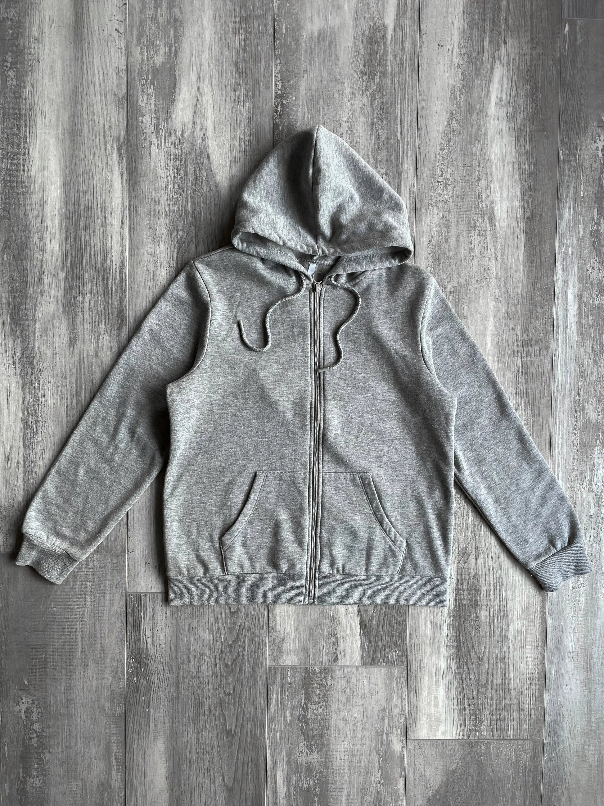 Grey Zip Up Hoodie - S sullivansvintage