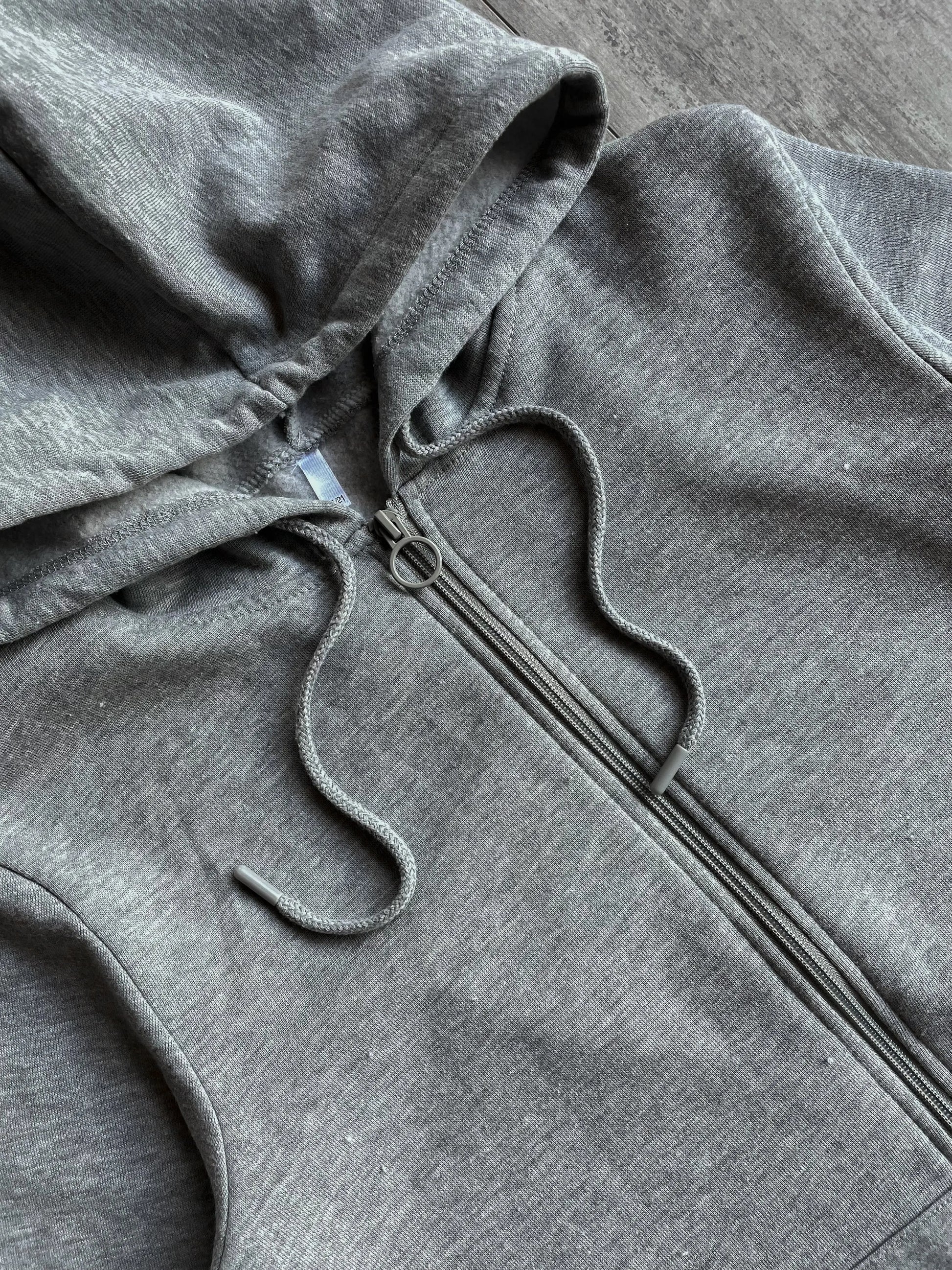 Grey Zip Up Hoodie - S sullivansvintage
