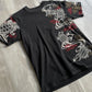 Lion Turtle Embroidery T-Shirt - M sullivansvintage