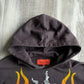 Loiter Biker Hoodie Brown - M sullivansvintage