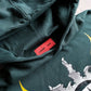 Loiter Biker Hoodie Green - M sullivansvintage