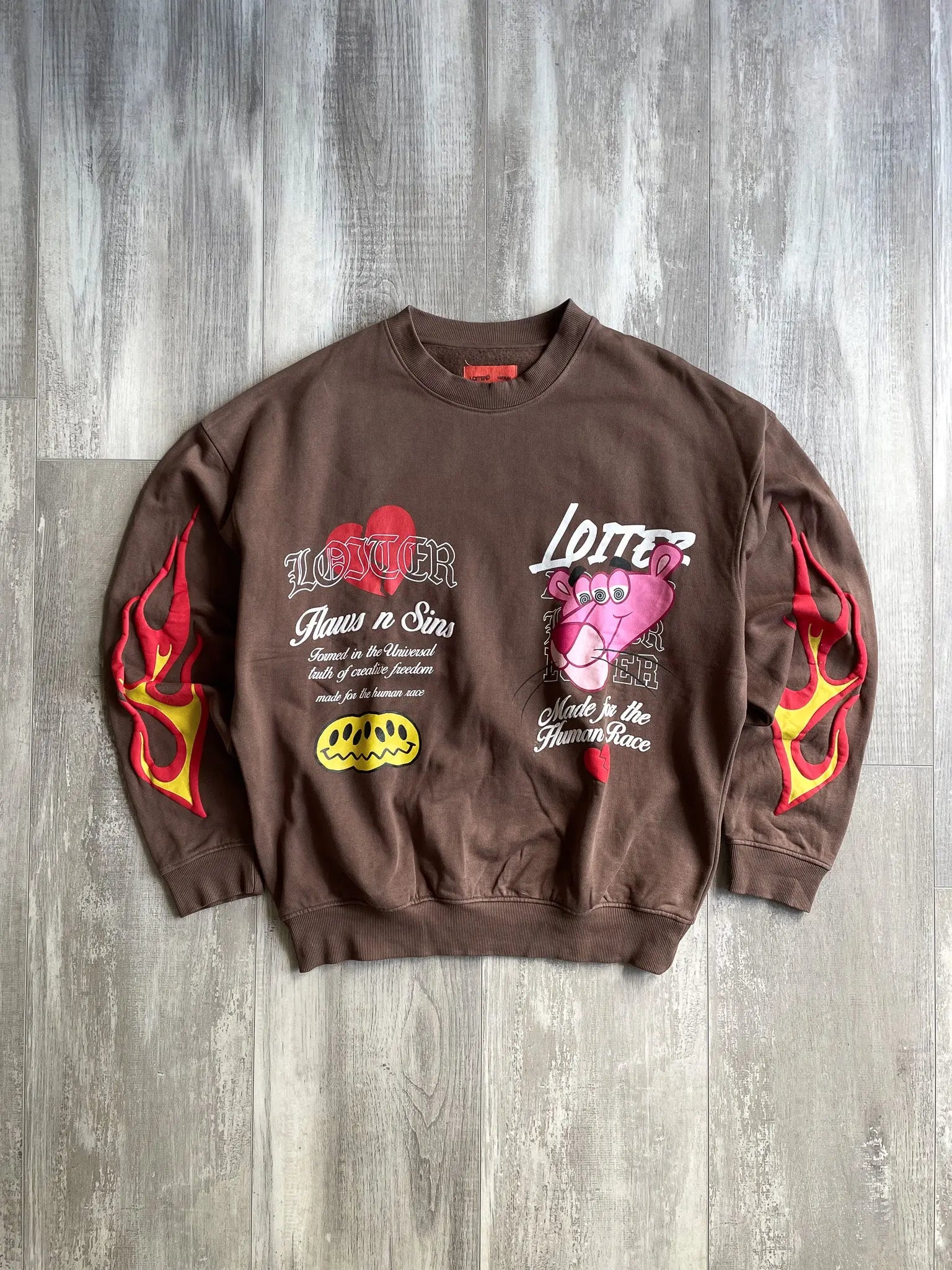 Loiter Freedom Multi Logo Crewneck - M sullivansvintage