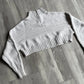 Rumor Knitted Cropped Long Sleeve Turtleneck White - XS sullivansvintage