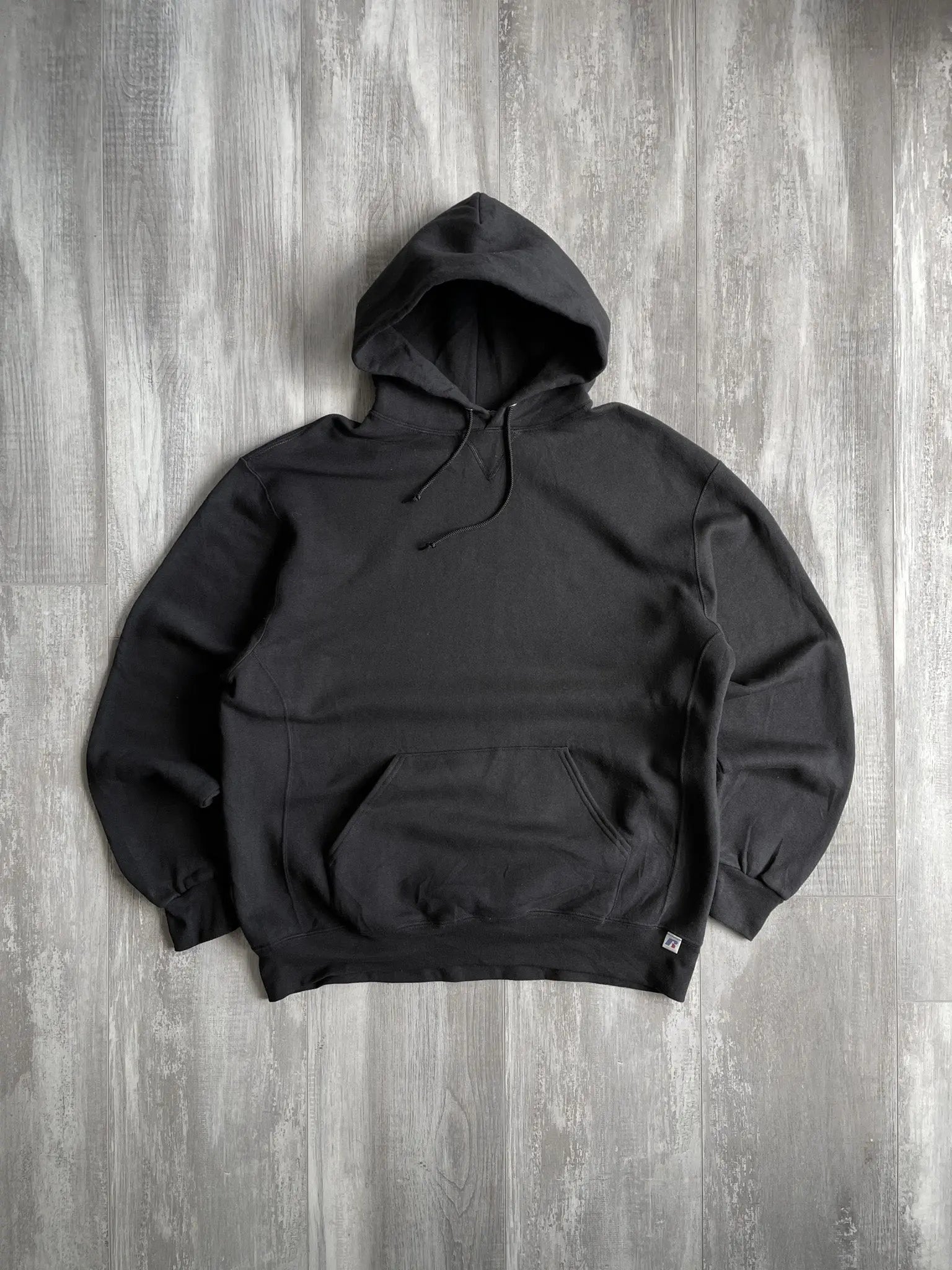 Russell Atheltic Black Hoodie - XL sullivansvintage