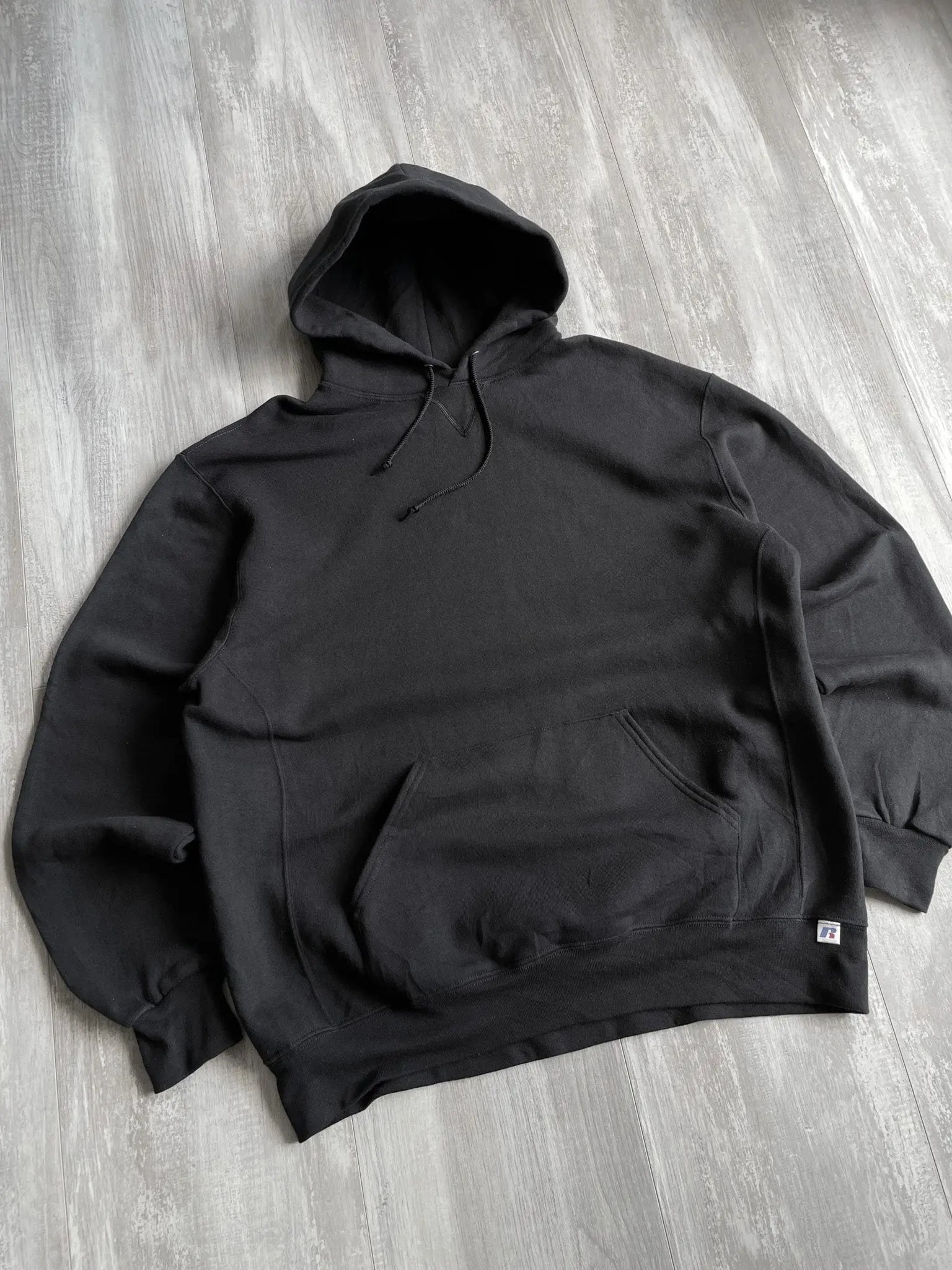 Russell Atheltic Black Hoodie - XL sullivansvintage