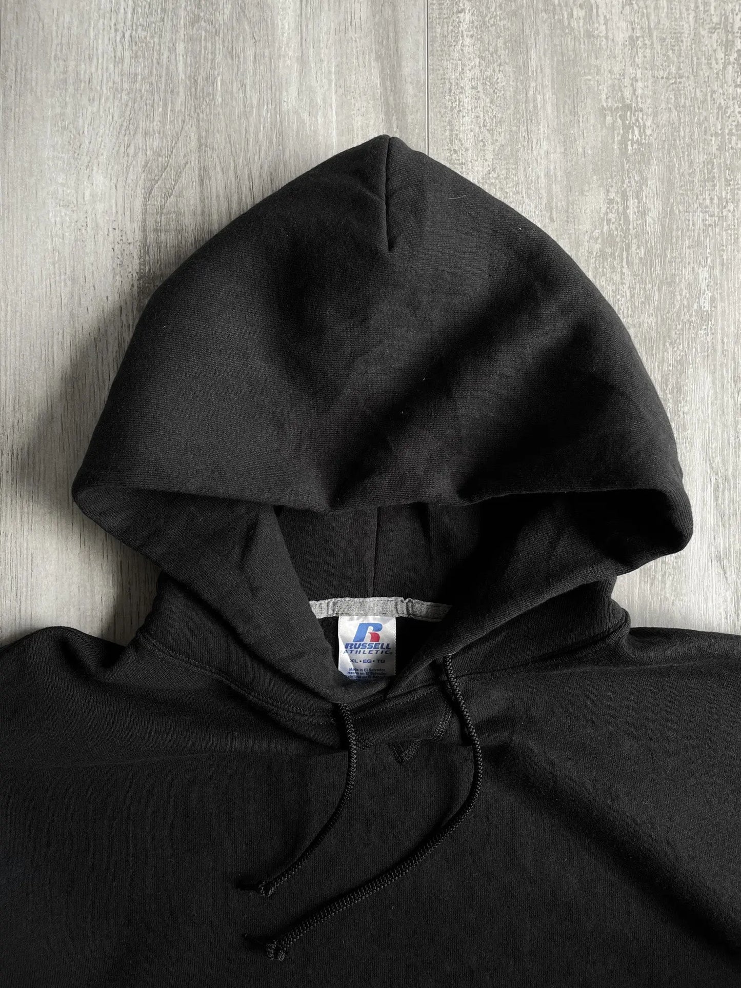 Russell Atheltic Black Hoodie - XL sullivansvintage
