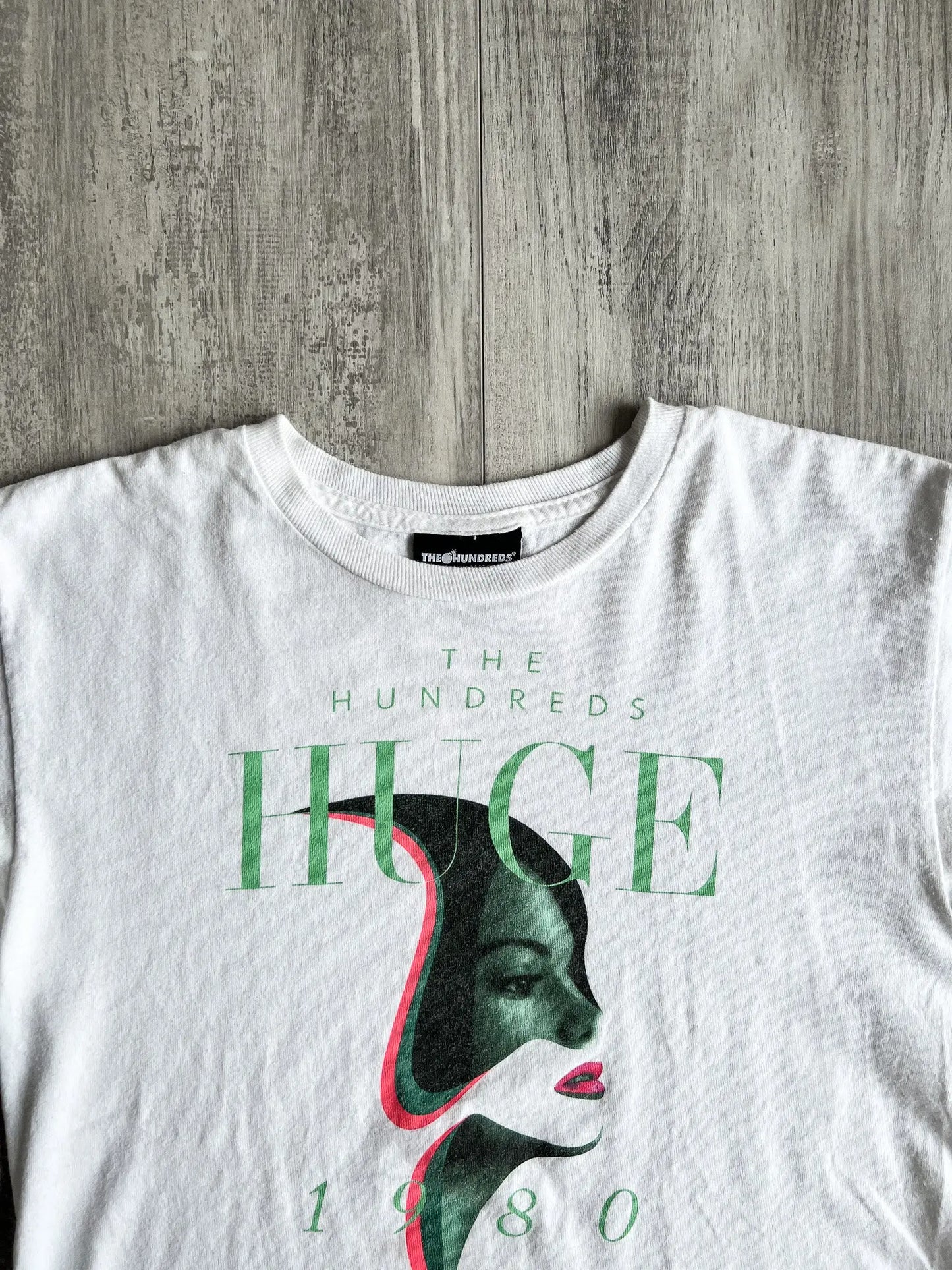 The Hundreds "HUGE 1980" White T-Shirt - S sullivansvintage