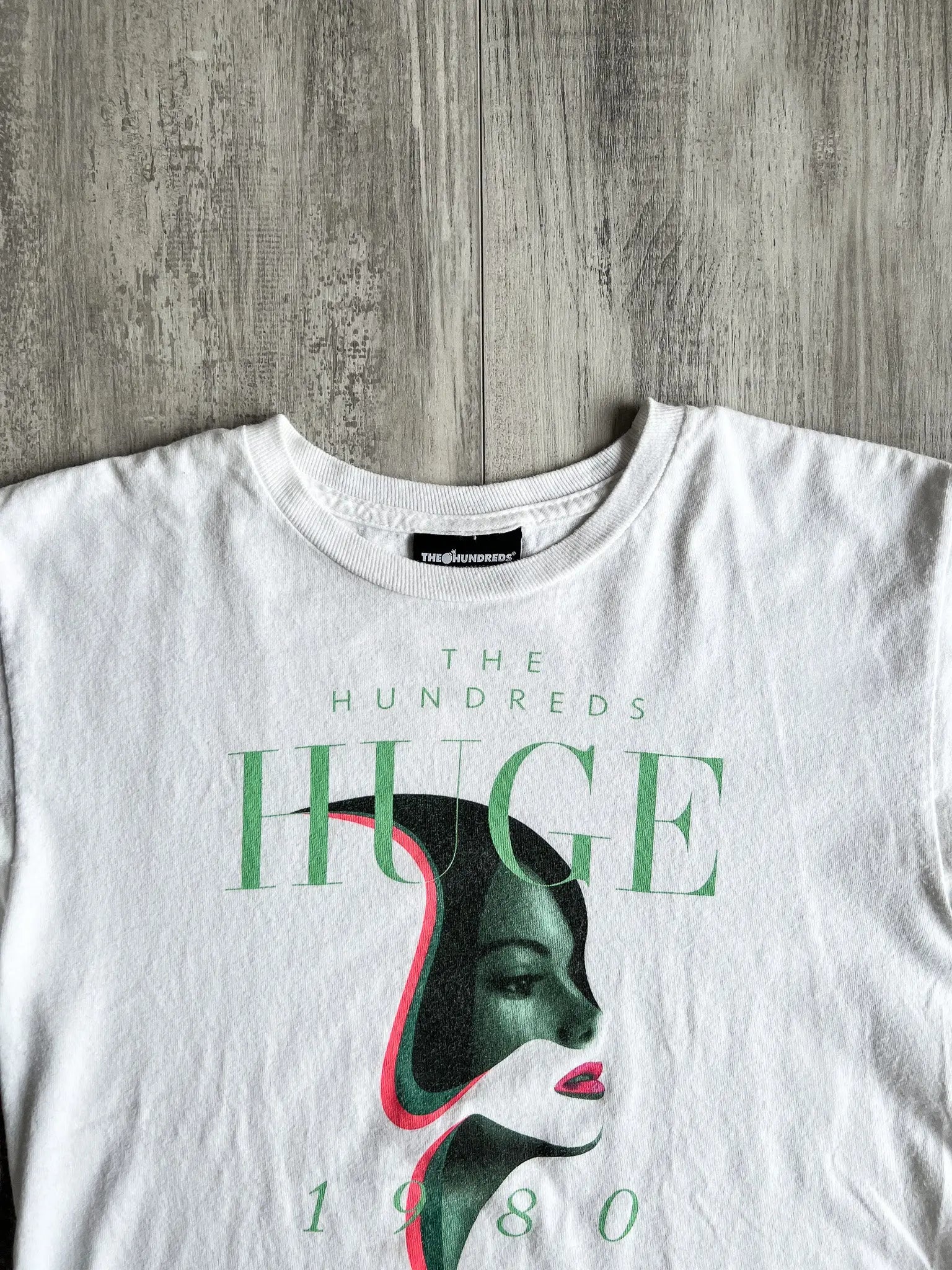 The Hundreds "HUGE 1980" White T-Shirt - S sullivansvintage