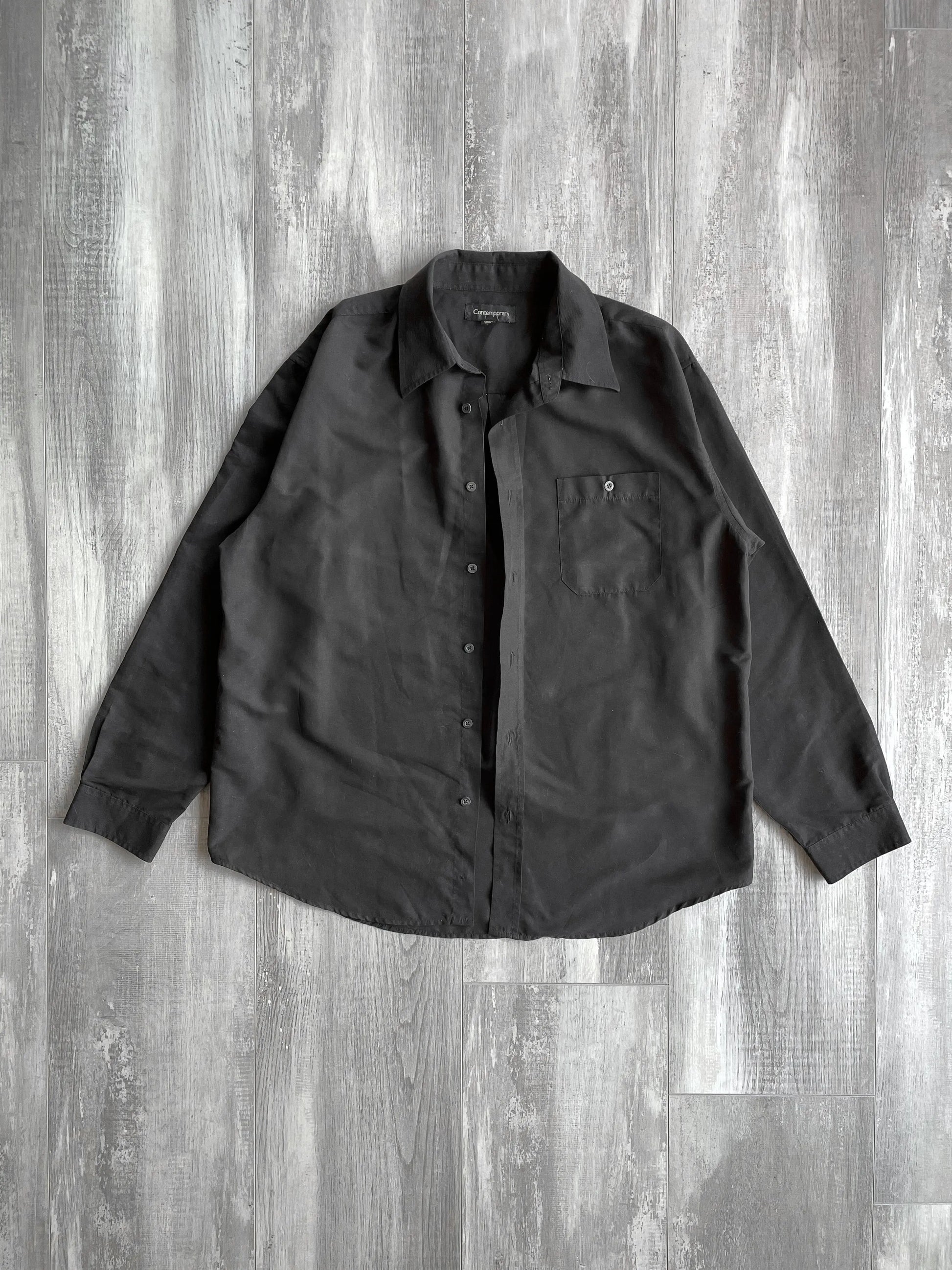 Vintage Contemporary Black Long Sleeve Shirt - XL sullivansvintage